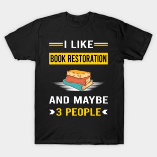 3 People Book Restoration Repair T-Shirt